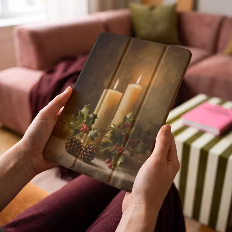 iPad-Hülle - Kerzenlicht - Weihnachten - Mehrfarbig — 4