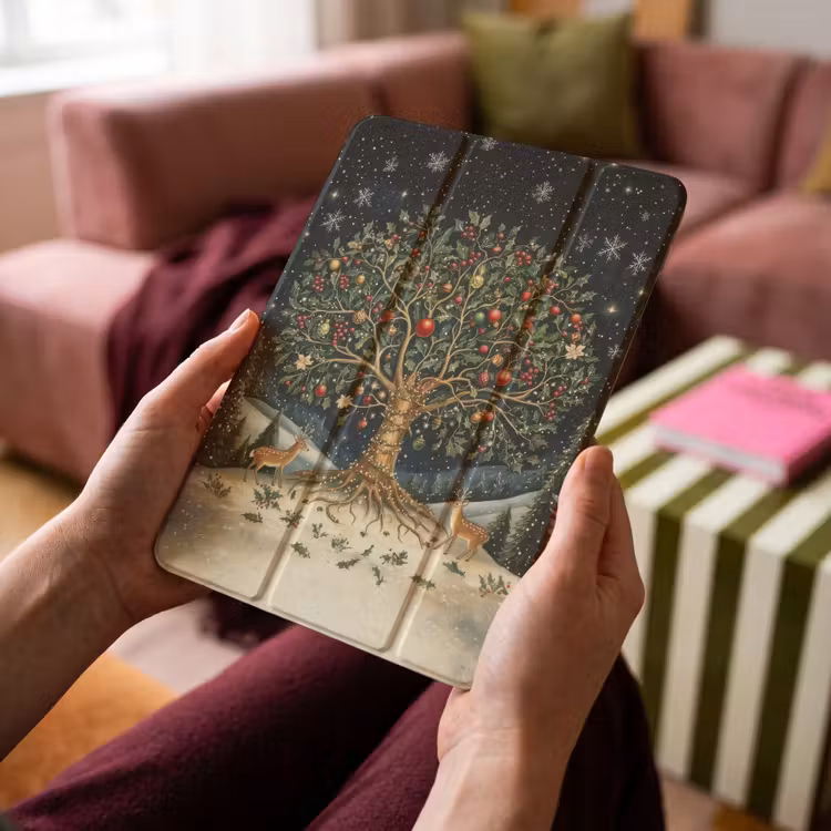 iPad-Hülle - Partybaum - Winterhimmel - Farbenfroh — 4