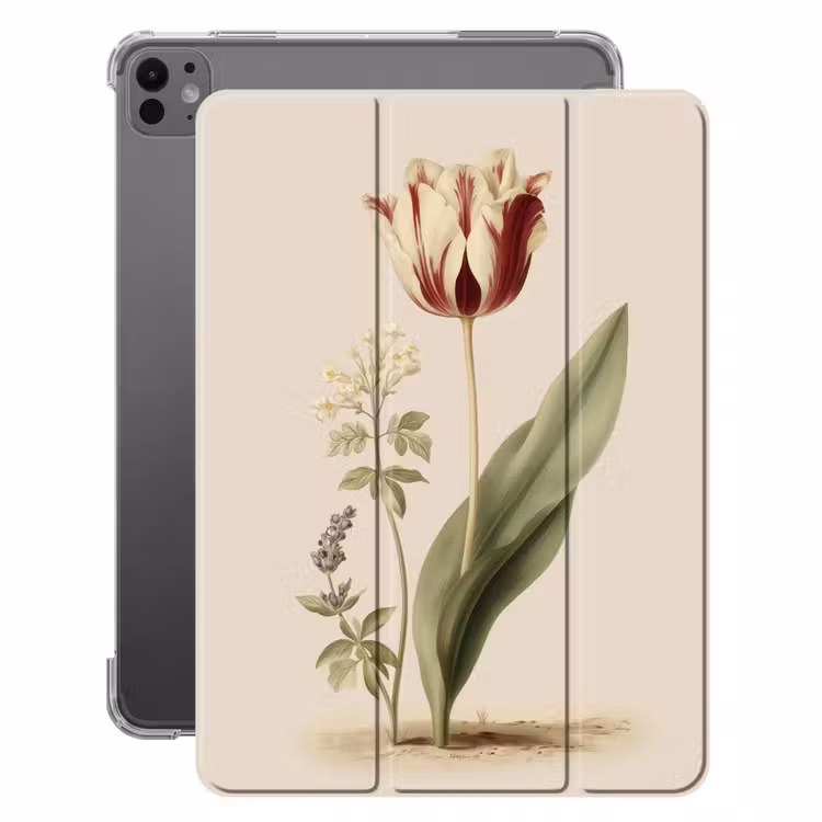 iPad-Hülle - Tulpe - Minimalistisch - Beige — 1