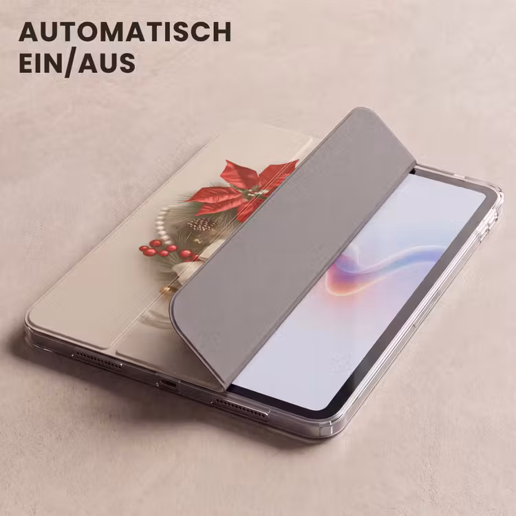 iPad-Hülle - Türkranz - Schleife - Weihnachten - Rot - Grün — 5