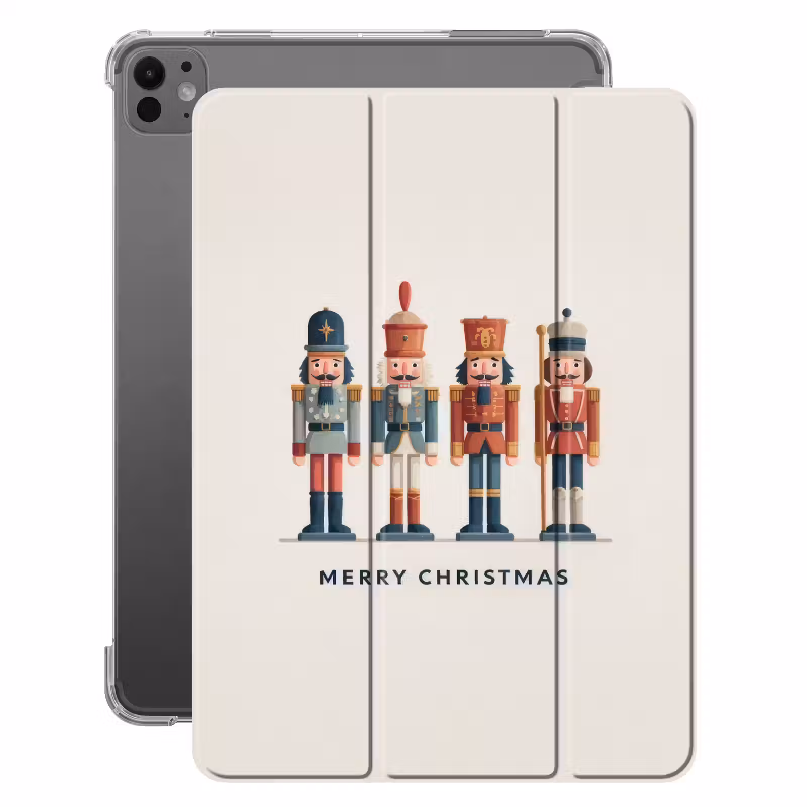 iPad-Hülle - Nussknacker - Minimalistisch - Weihnachten - Beige — 1