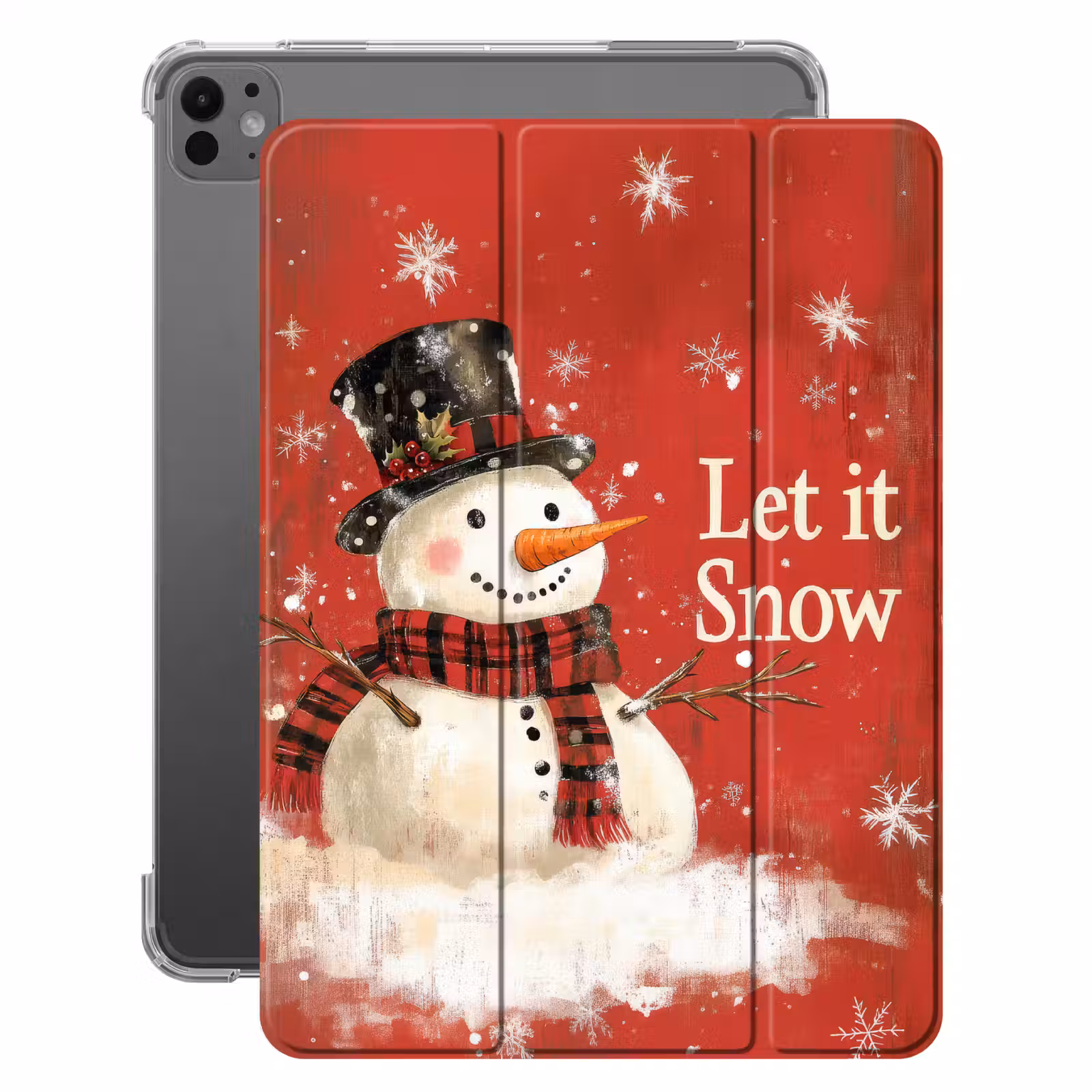 iPad-Hülle - Schneespaß - Winter - Schneemann — 1