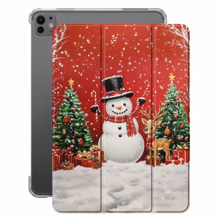 iPad-Hülle - Freude am Feiern - Winterwald - Farbenfroh — 1