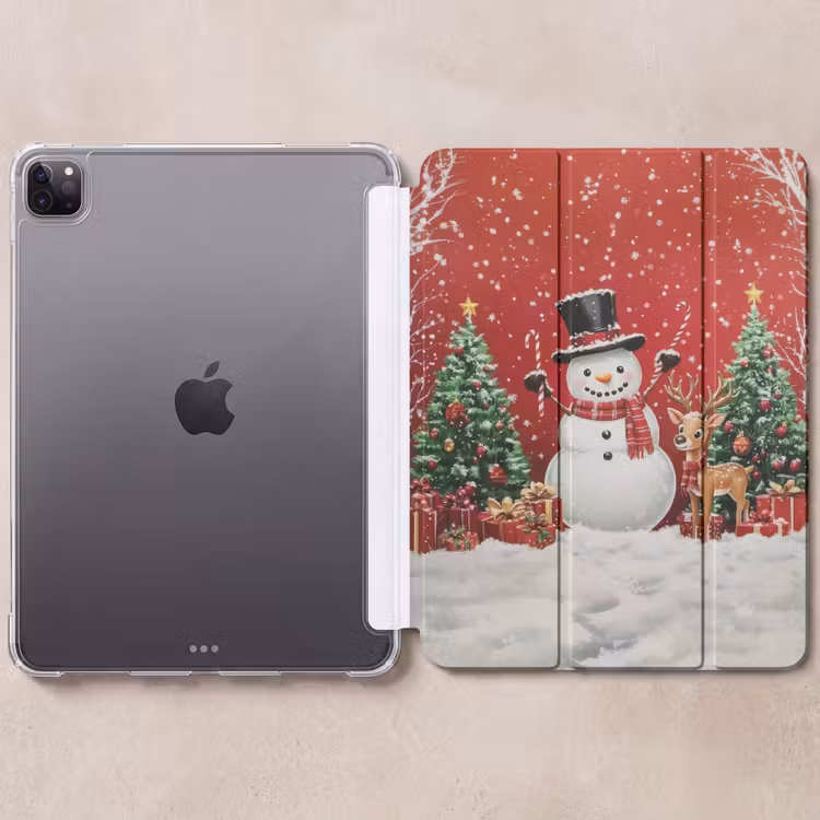 iPad-Hülle - Freude am Feiern - Winterwald - Farbenfroh — 6
