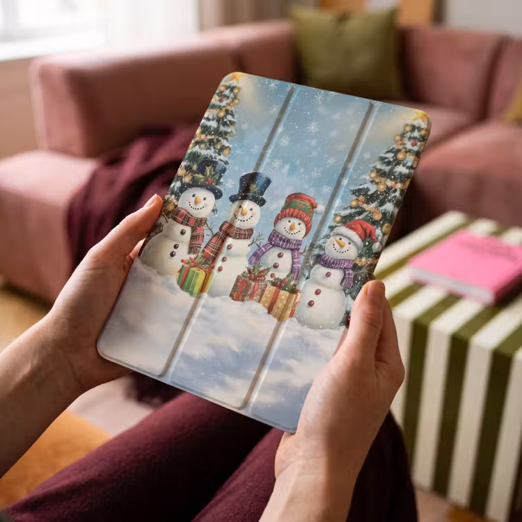 iPad-Hülle - Fröhlich - Verschneit - Farbenfroh — 4