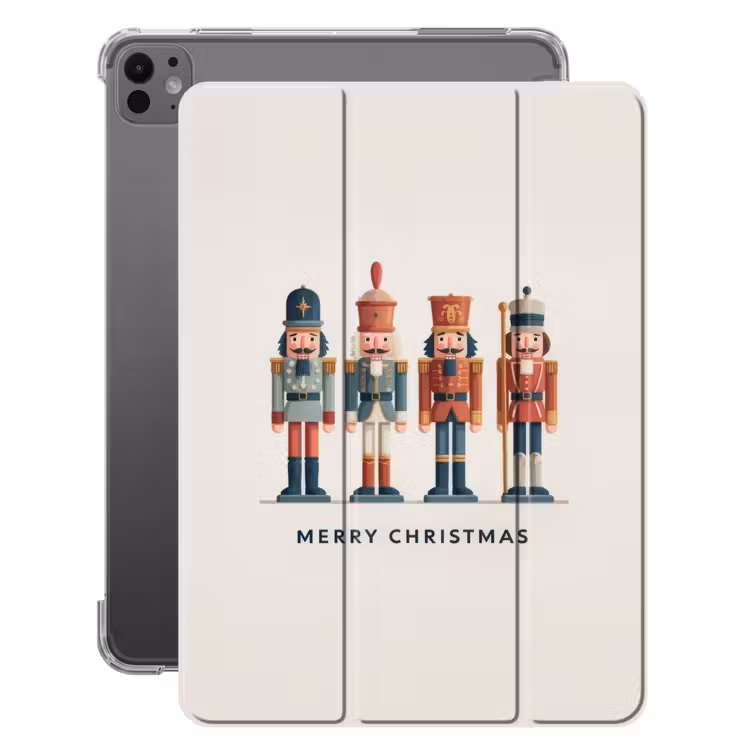 iPad-Hülle - Nussknacker - Minimalistisch - Weihnachten - Beige — 1