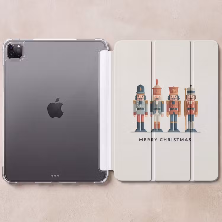 iPad-Hülle - Nussknacker - Minimalistisch - Weihnachten - Beige — 6