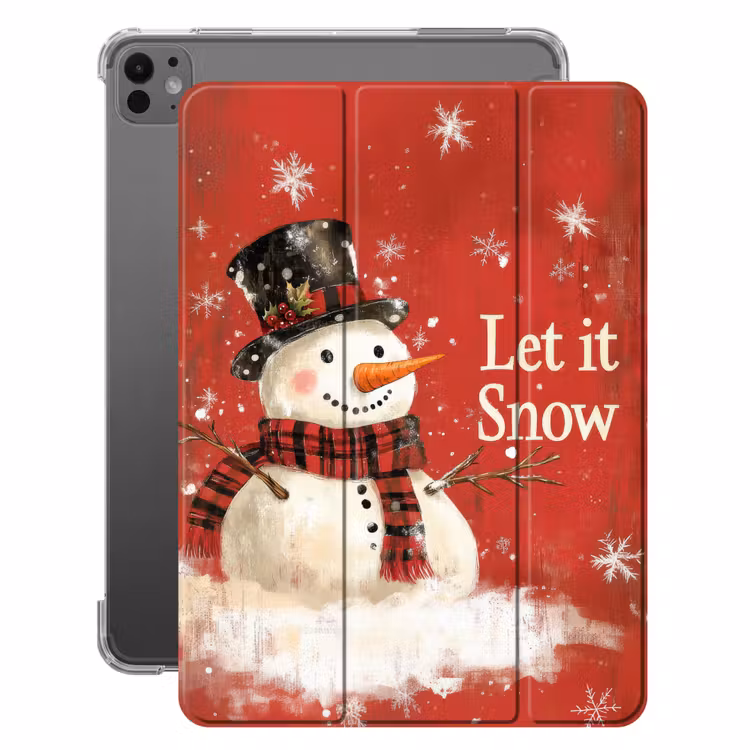 iPad-Hülle - Schneespaß - Winter - Schneemann — 1