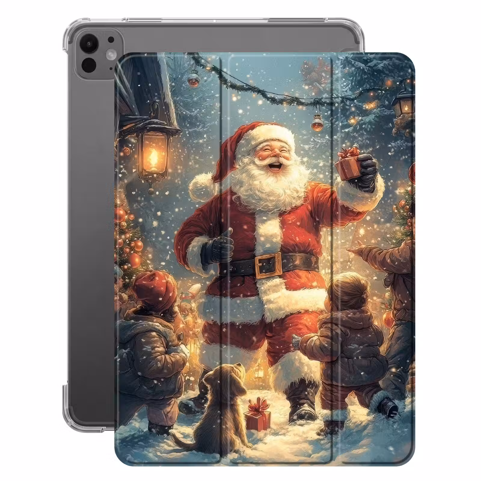 iPad-Hülle - Weihnachtsstimmung - Schnee - Farbenfroh — 1