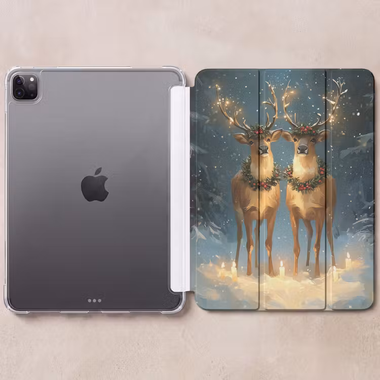 iPad-Hülle - Kiefer-Märchen - Rentier - Nacht — 6