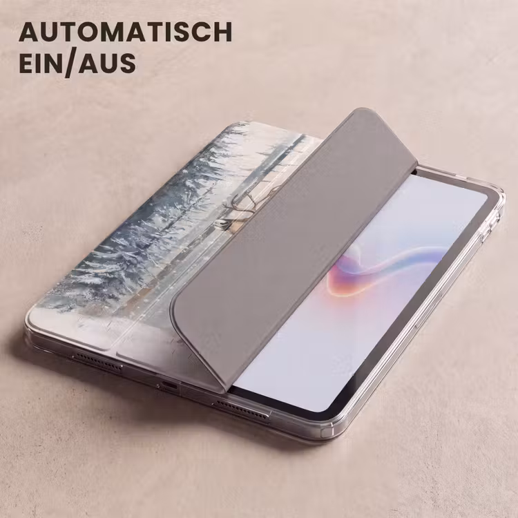 iPad-Hülle - Rentier - Schnee - Wald - Weiß — 5