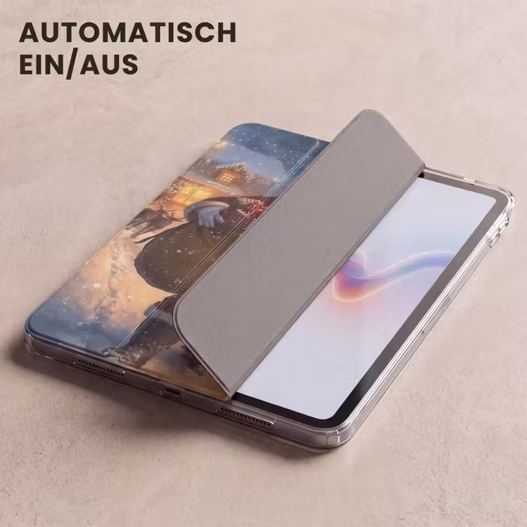 iPad-Hülle - Weihnachtsmann - Dorf - Hirsche - Dunkelheit — 5