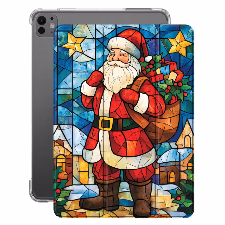 iPad-Hülle - Weihnachtsmann - Glas - Farbenfroh — 1