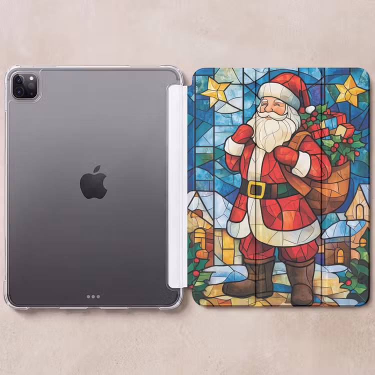 iPad-Hülle - Weihnachtsmann - Glas - Farbenfroh — 6