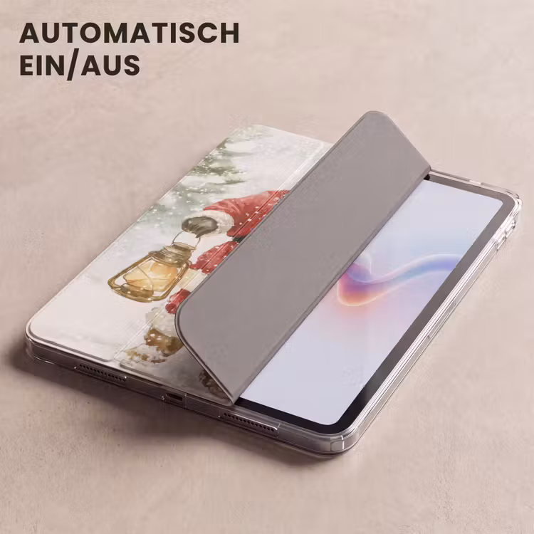 iPad-Hülle - Weihnachtsmann - Winter - Schnee - Weiß - Rot — 5