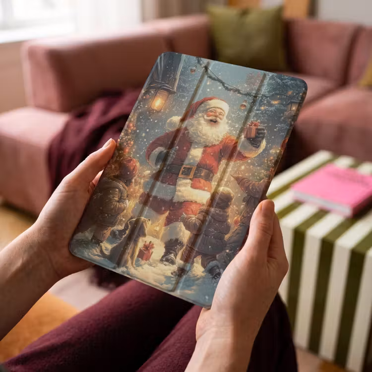 iPad-Hülle - Weihnachtsstimmung - Schnee - Farbenfroh — 4