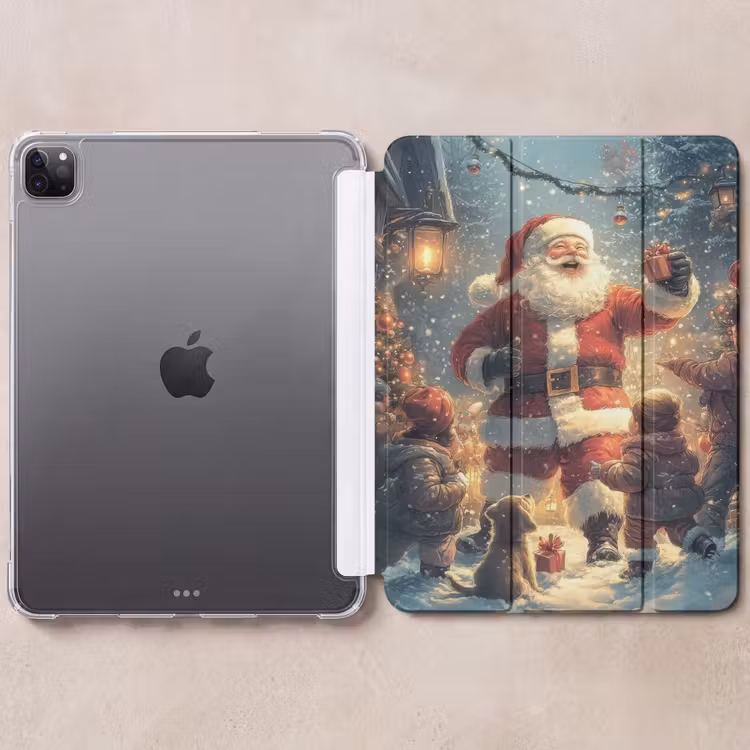 iPad-Hülle - Weihnachtsstimmung - Schnee - Farbenfroh — 6
