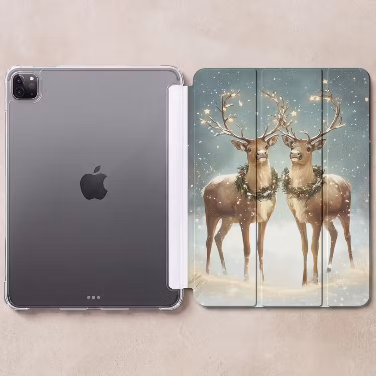 iPad-Hülle - Weihnachtszauber - Winterwald - Rentier — 6