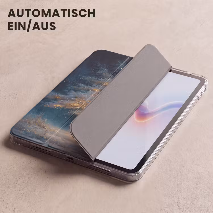 iPad-Hülle - Baum des Lebens - Nacht - Dunkelheit - Blau — 5
