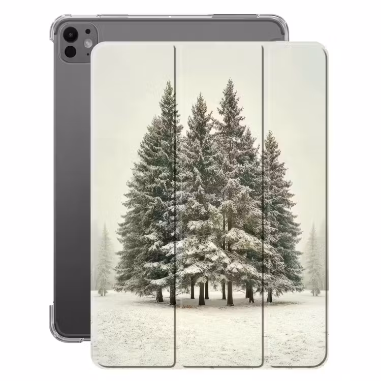 iPad-Hülle - Bäume - Schnee - Weiß — 1