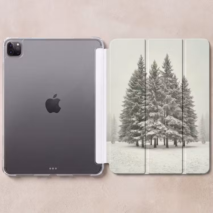 iPad-Hülle - Bäume - Schnee - Weiß — 6