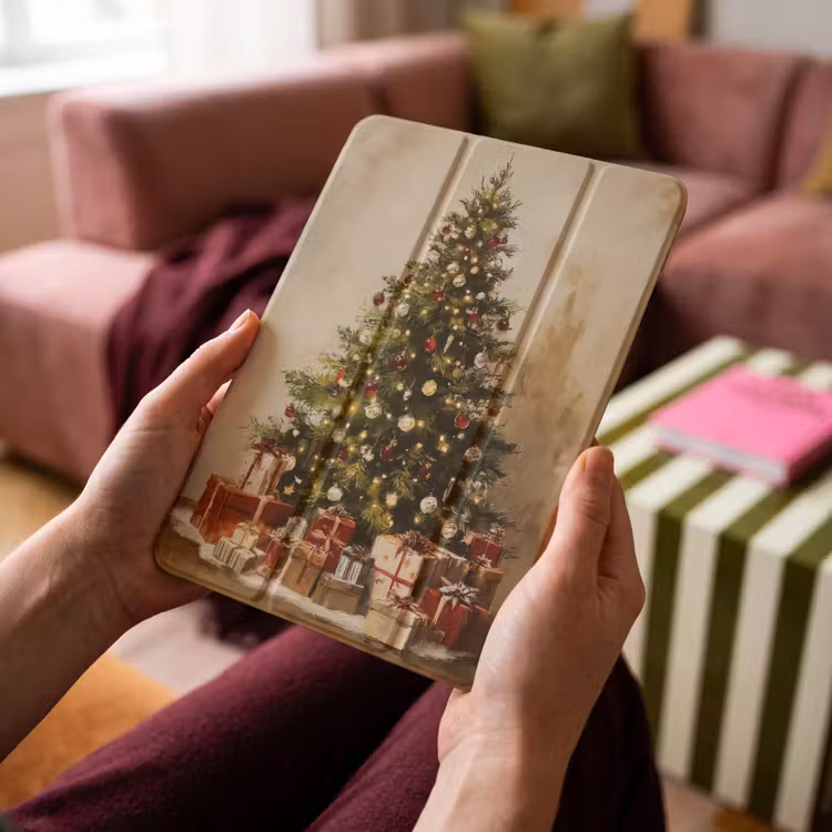 iPad-Hülle - Weihnachtsbaum - Geschmückt - Farbenfroh — 4