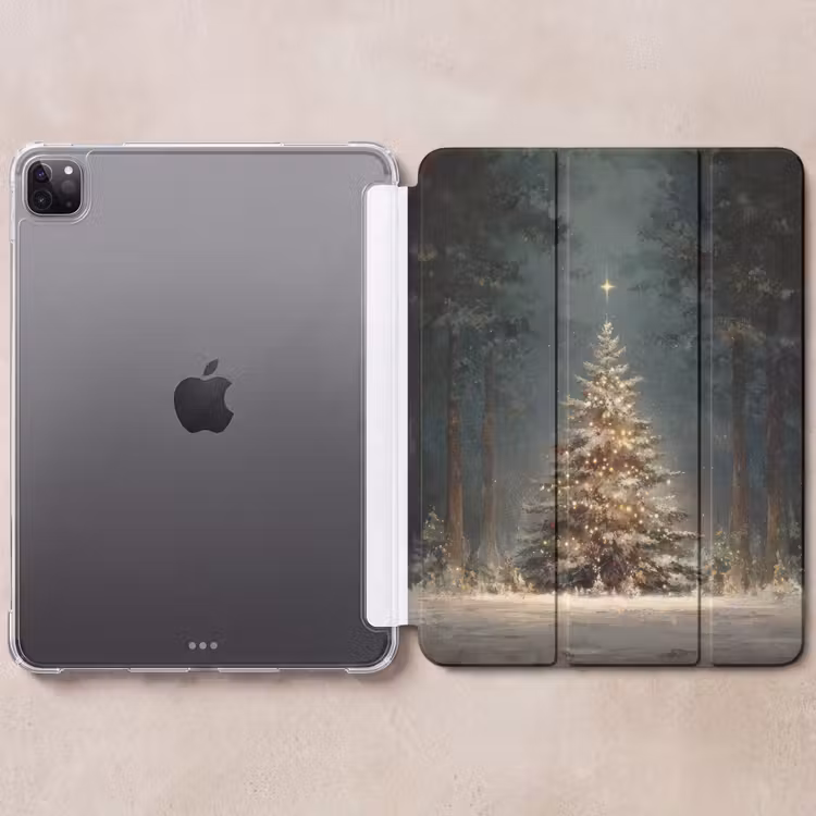 iPad-Hülle - Weihnachtsbaum - Wald - Schnee - mehrfarbig — 6