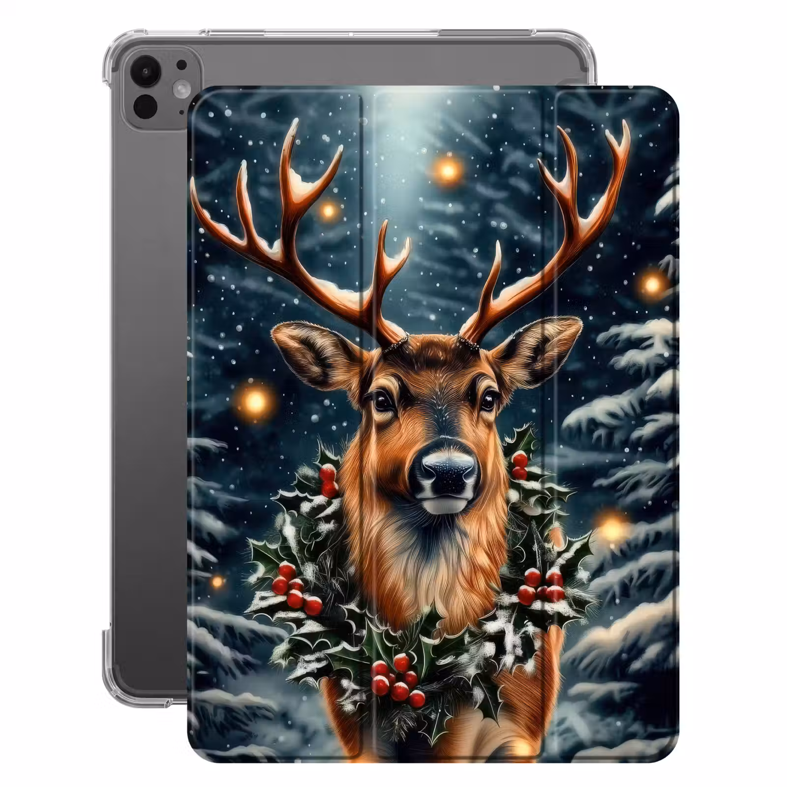 iPad-Hülle - Weihnachten - Magie - Wald - Farbenfroh — 1