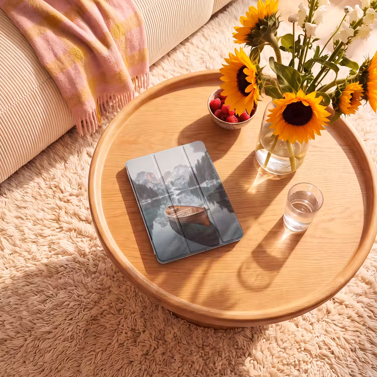 iPad-Hülle - Boot - Berge - Natur - Wasser — 2