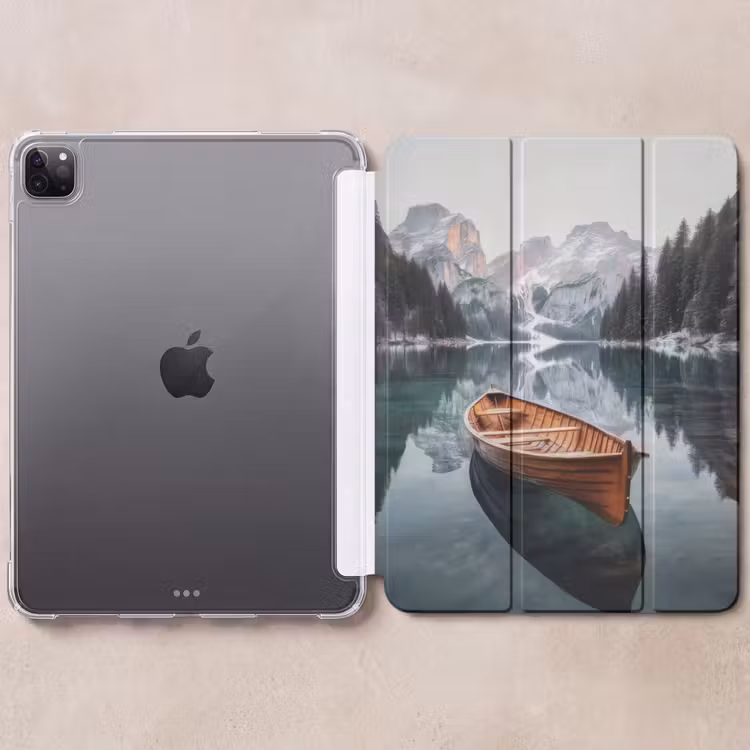 iPad-Hülle - Boot - Berge - Natur - Wasser — 6