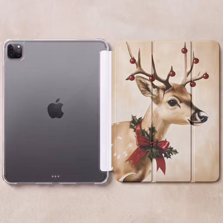 iPad-Hülle - Geweih - Weihnachten - Rentier - Rot — 6