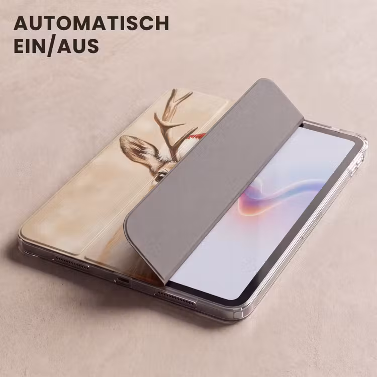 iPad-Hülle - Weihnachten - Hirsch - Geweih - Rot — 5