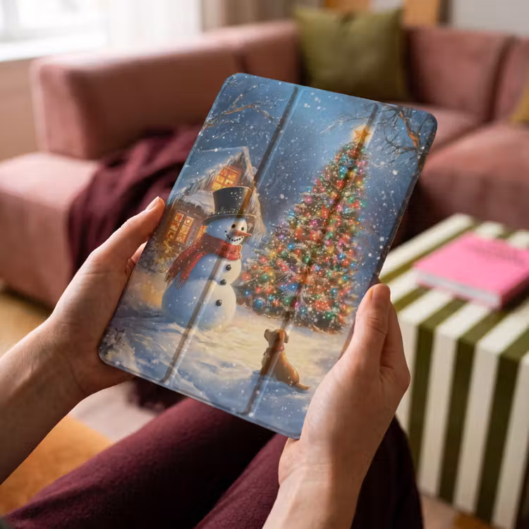 iPad-Hülle - Weihnachtswunder - Winterabend - Farbenfroh — 4