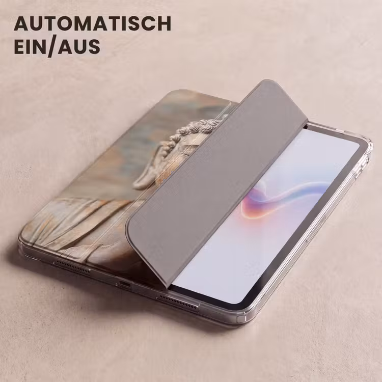 iPad-Hülle - Buddha - Statue - Braun - Ruhe — 5