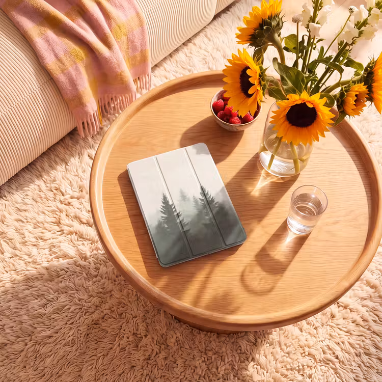 iPad-Hülle - Fichte - Bäume - Grün - Beige — 2