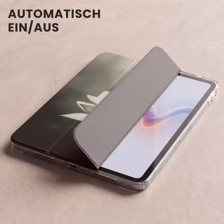 iPad-Hülle - Weiß - Lotus - Dunkel - Blume — 5