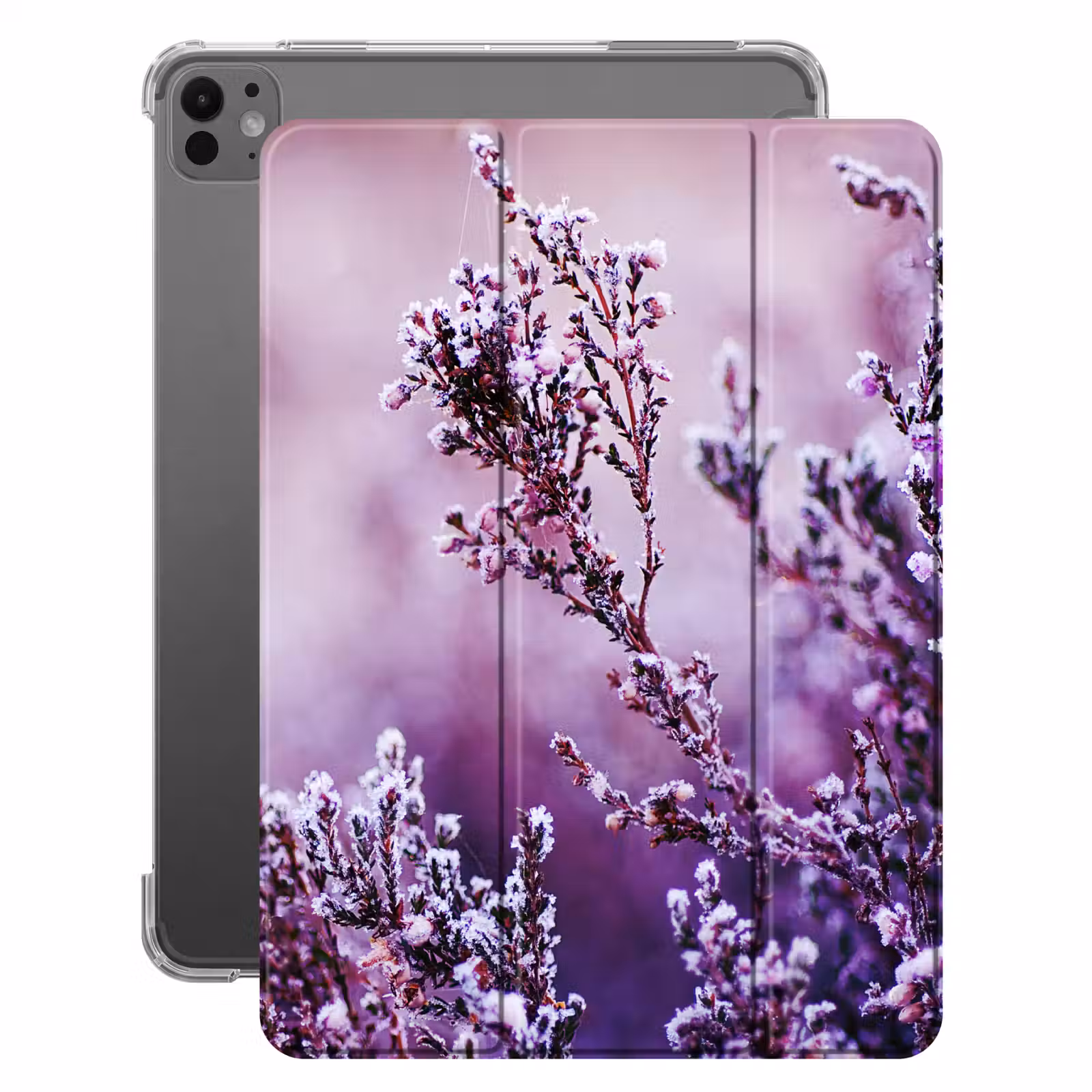 iPad-Hülle - Lavendel - Winter - Blumen - Lila — 1