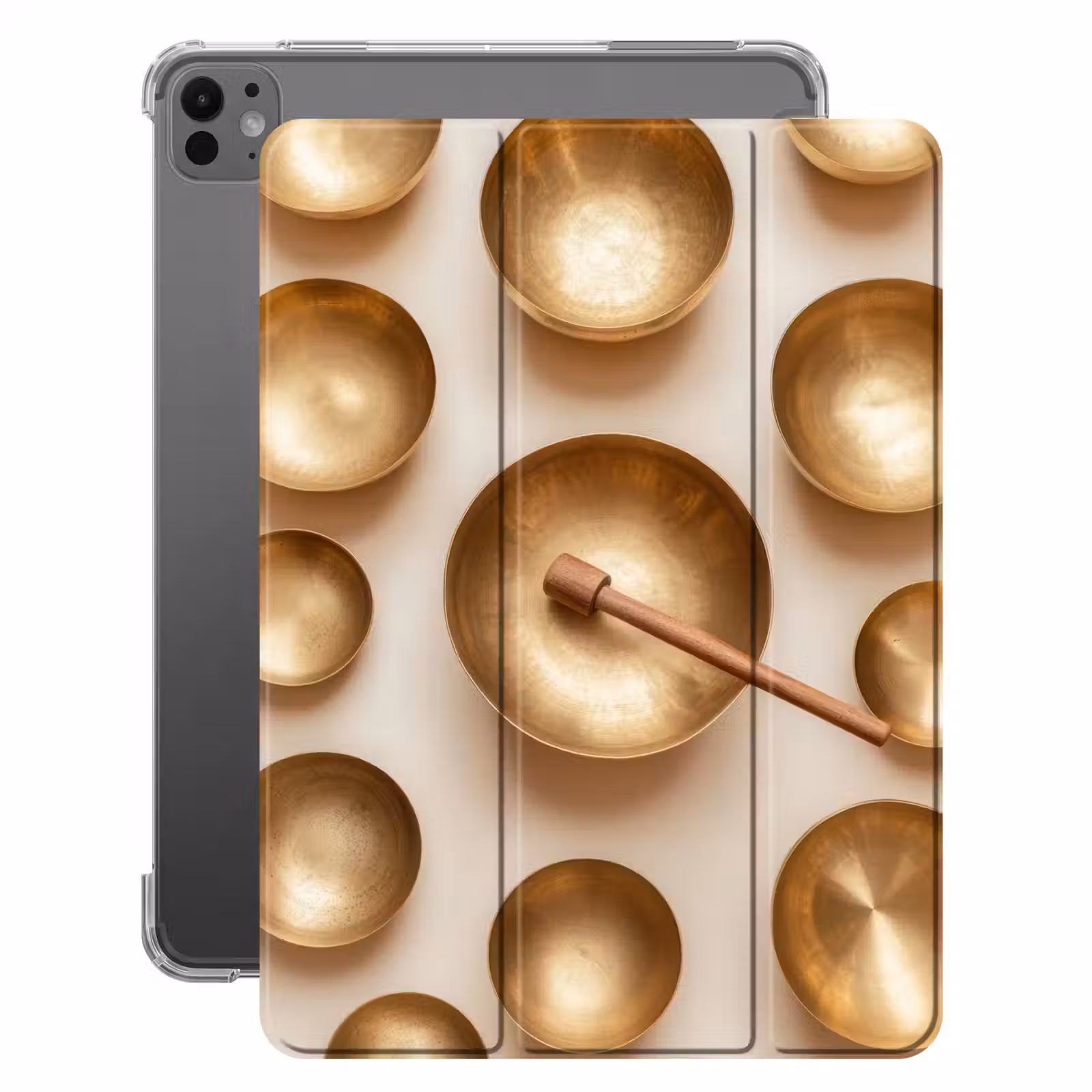 iPad-Hülle - Symmetrisch - Gold - Bronze - Balance — 1