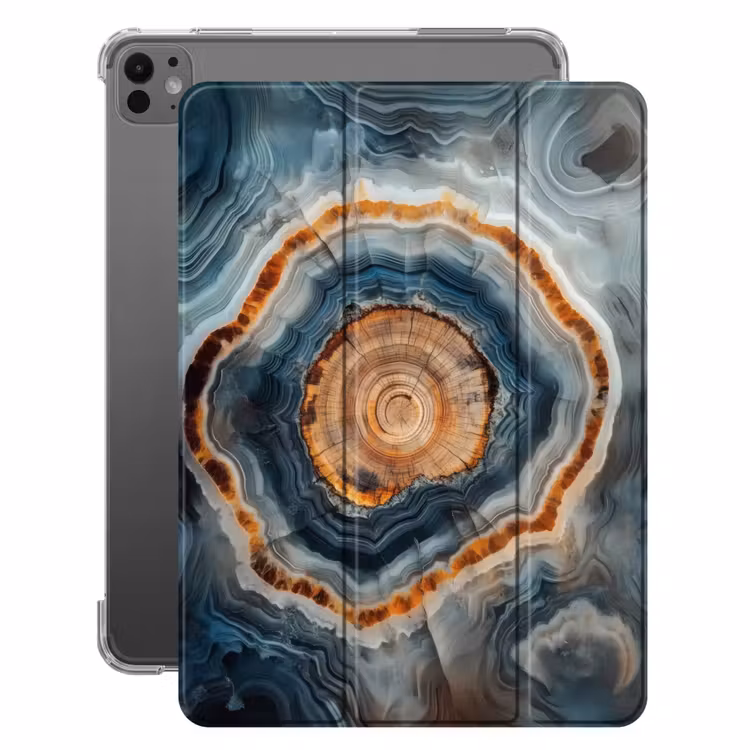 iPad-Hülle - Kreis - Ringe - Stein - Schattierungen — 1