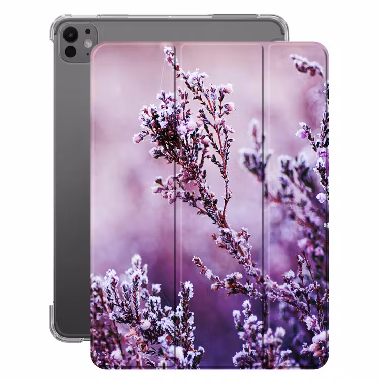 iPad-Hülle - Lavendel - Winter - Blumen - Lila — 1