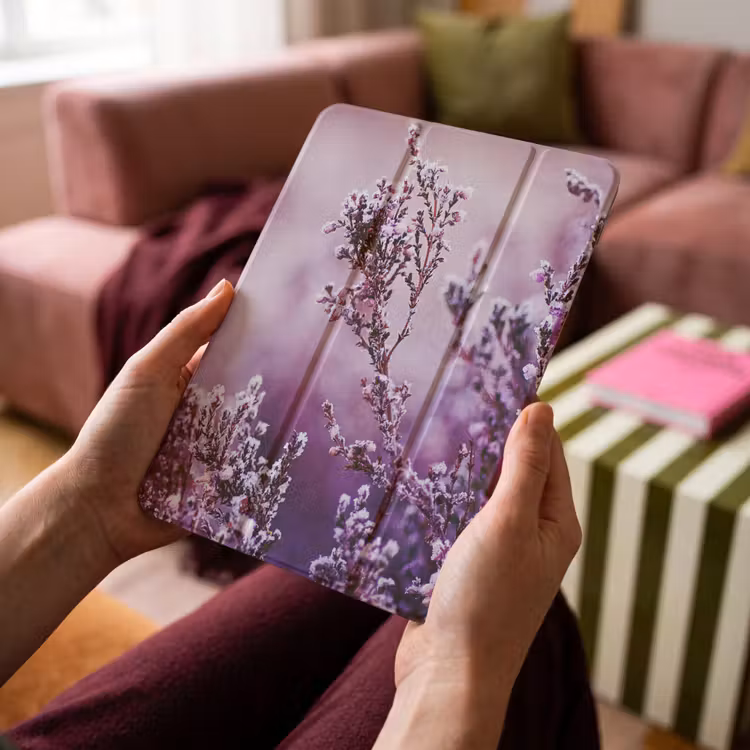 iPad-Hülle - Lavendel - Winter - Blumen - Lila — 4