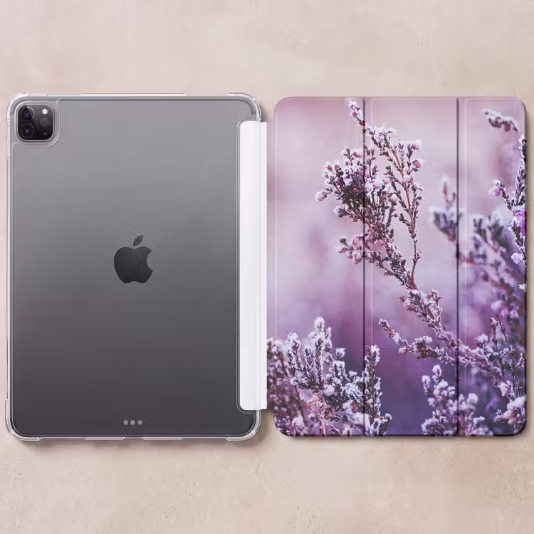 iPad-Hülle - Lavendel - Winter - Blumen - Lila — 6