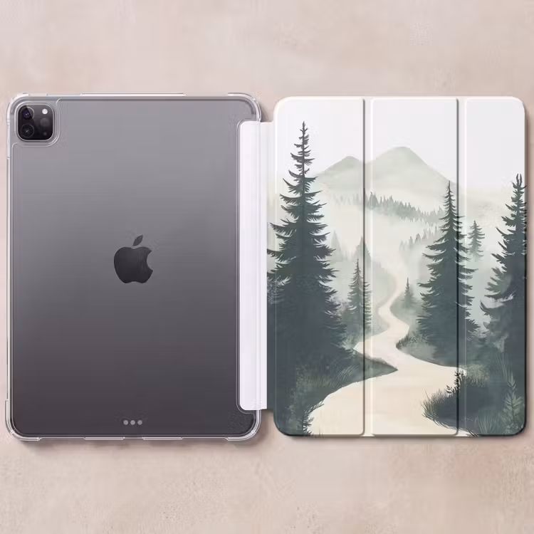 iPad-Hülle - Pfad - Bäume - Wald - Illustration — 6