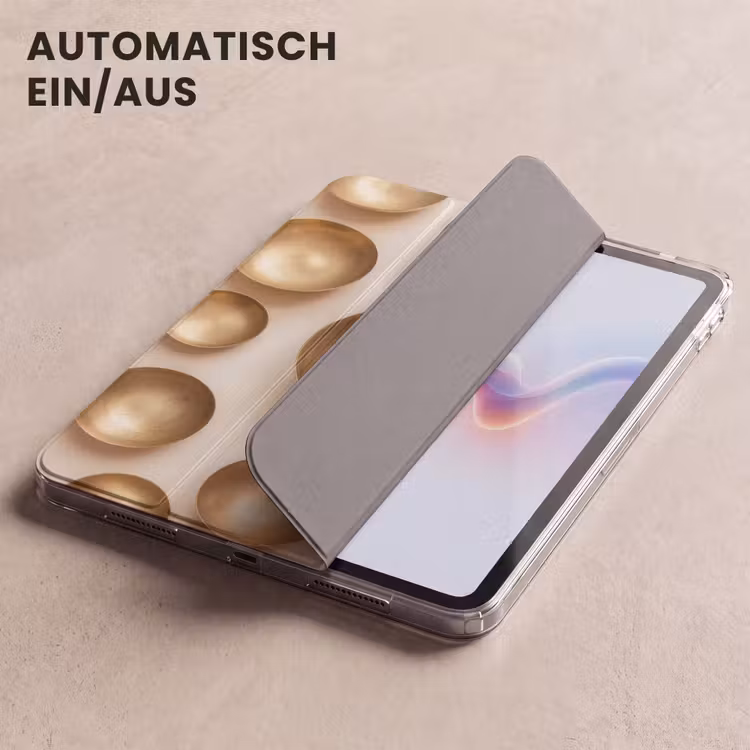 iPad-Hülle - Symmetrisch - Gold - Bronze - Balance — 5