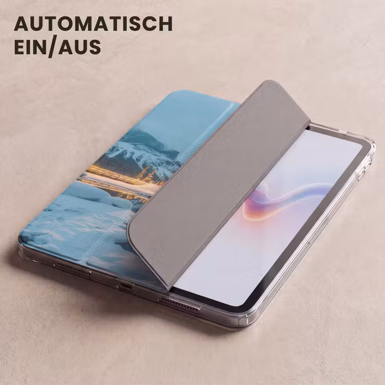 iPad-Hülle - Winterlandschaft - Natur - Haus - Berge - Schnee — 5