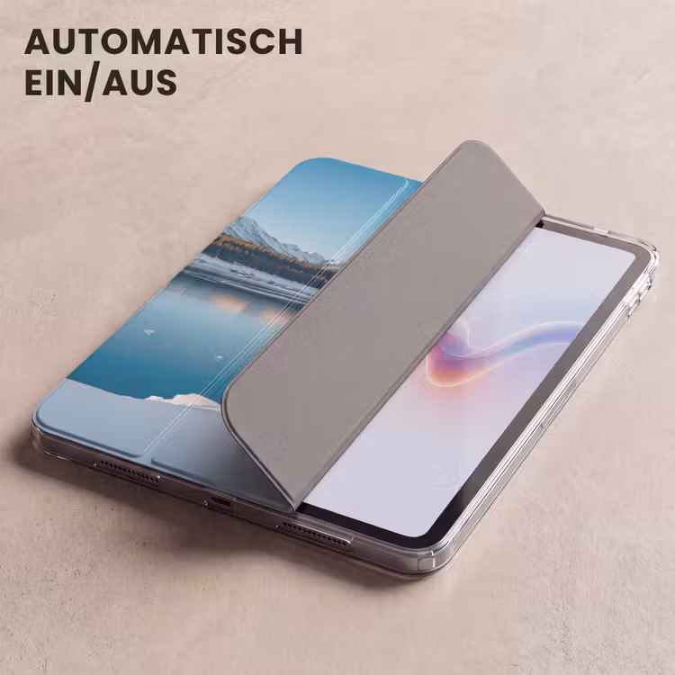 iPad-Hülle - Landschaft - Winter - See - Berg - Aussicht - Eis — 5