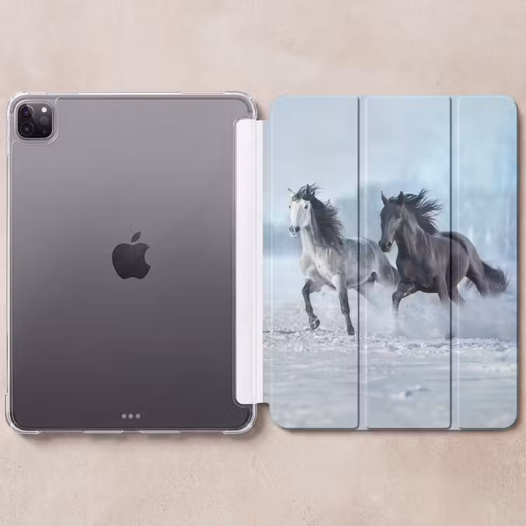 iPad-Hülle - Pferde - Winter - Tiere - Natur - Schnee — 6