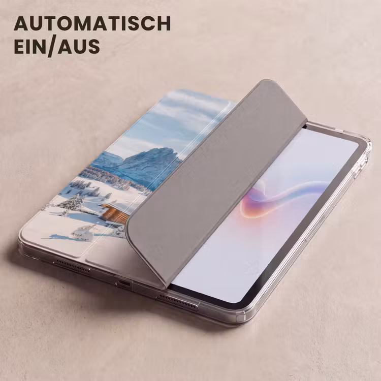 iPad-Hülle - Winter - Hütte - Berge - Aussicht - Schnee — 5
