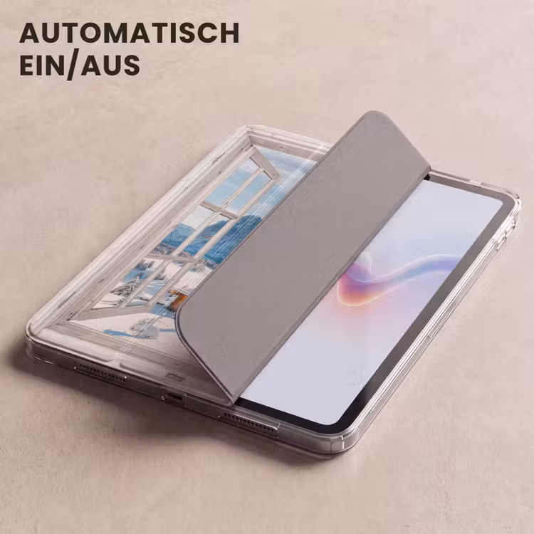 iPad-Hülle - Winterlandschaft - Hütte - Berge - Ausblicke - Aussicht - Natur — 5