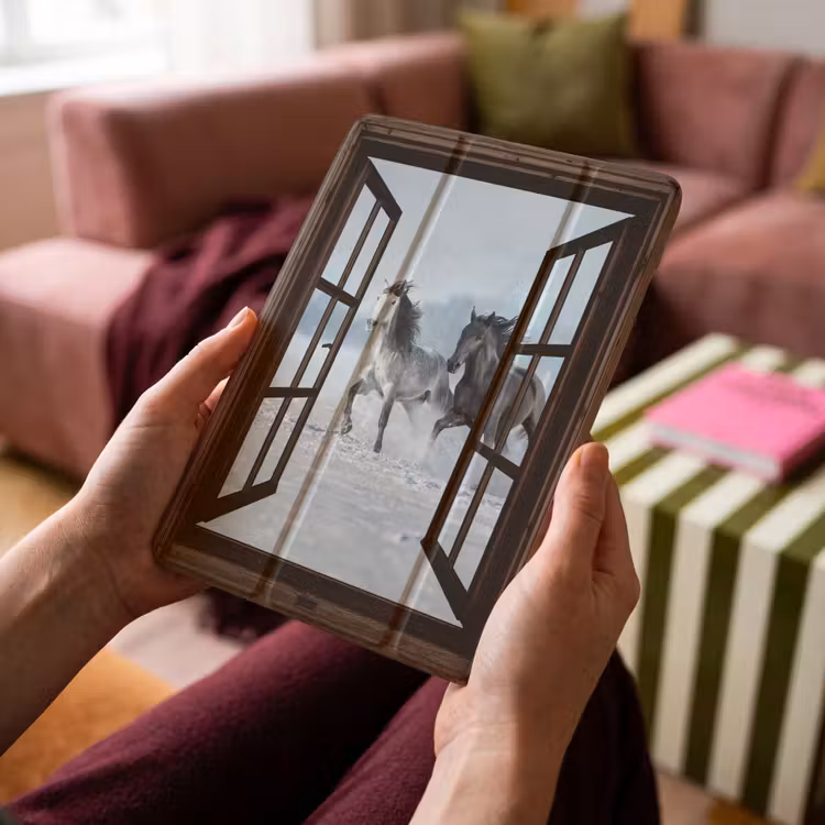 iPad-Hülle - Pferde - Winter - Tiere - Natur - Durchblicken — 4